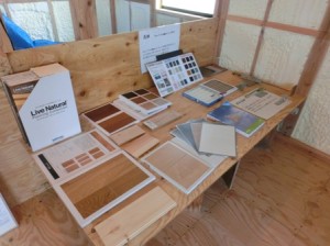 建材展示コーナー